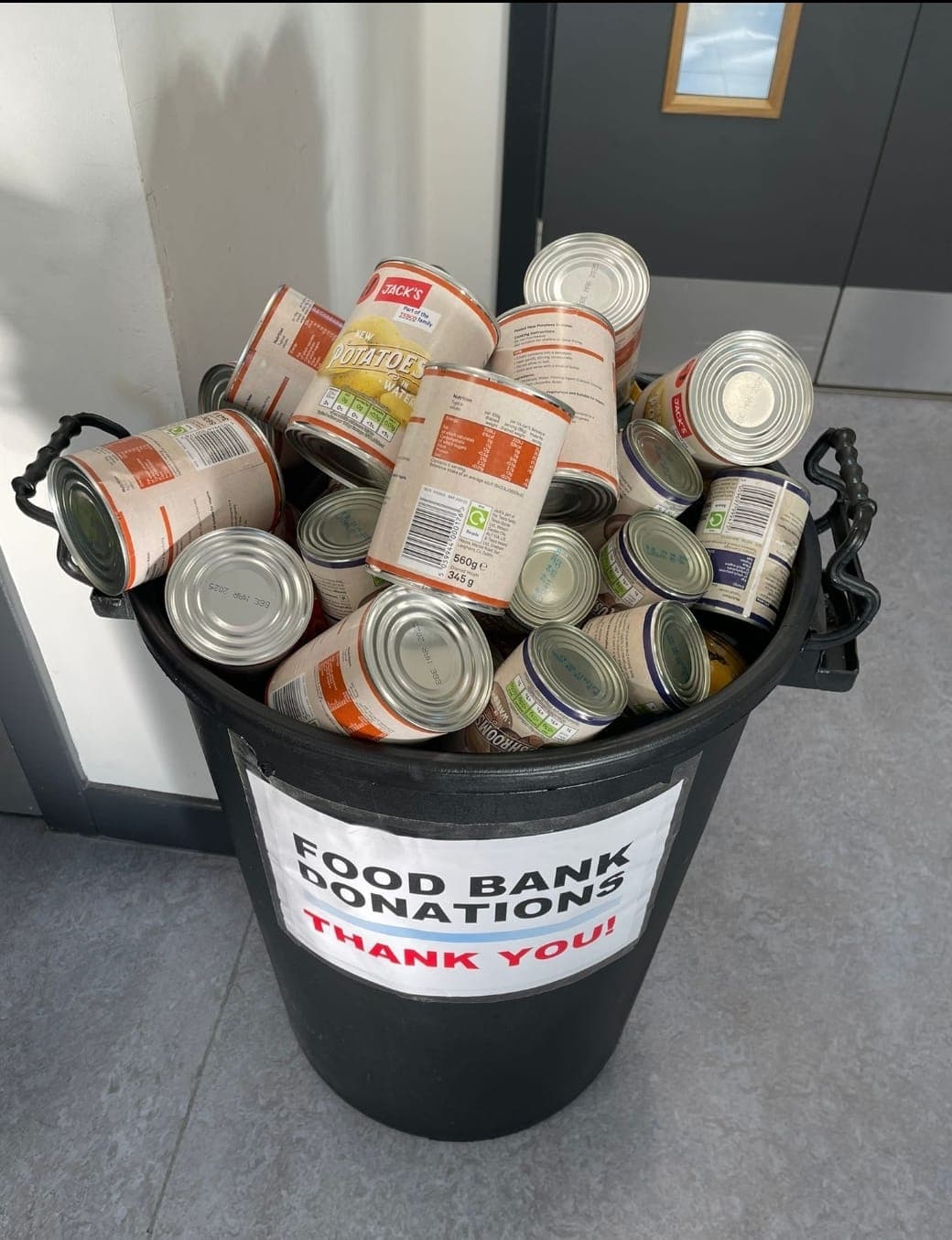 Food-bank donations collected by GCA